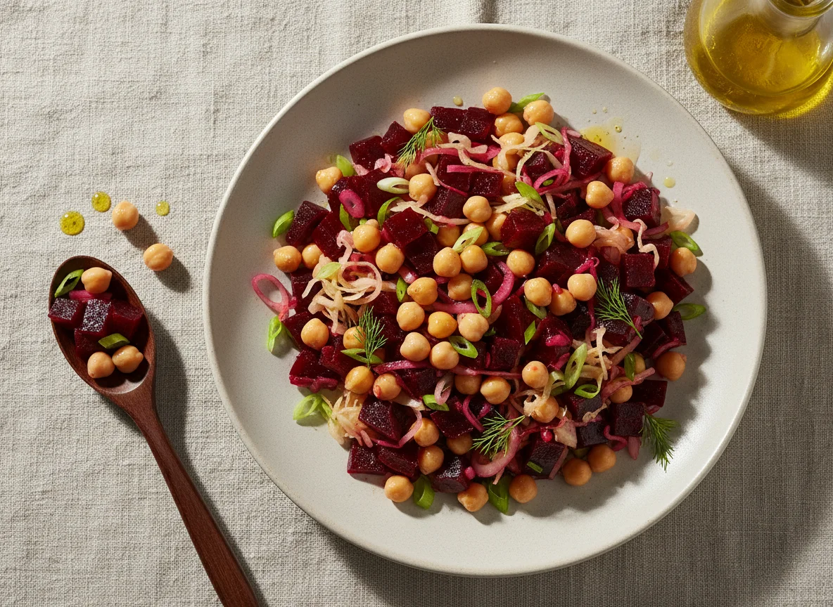 Винегрет с нутом photo