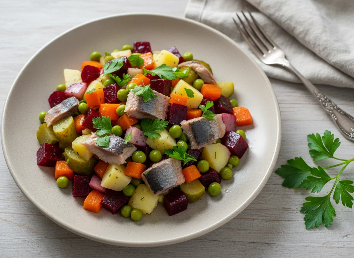 Винегрет с селедкой photo