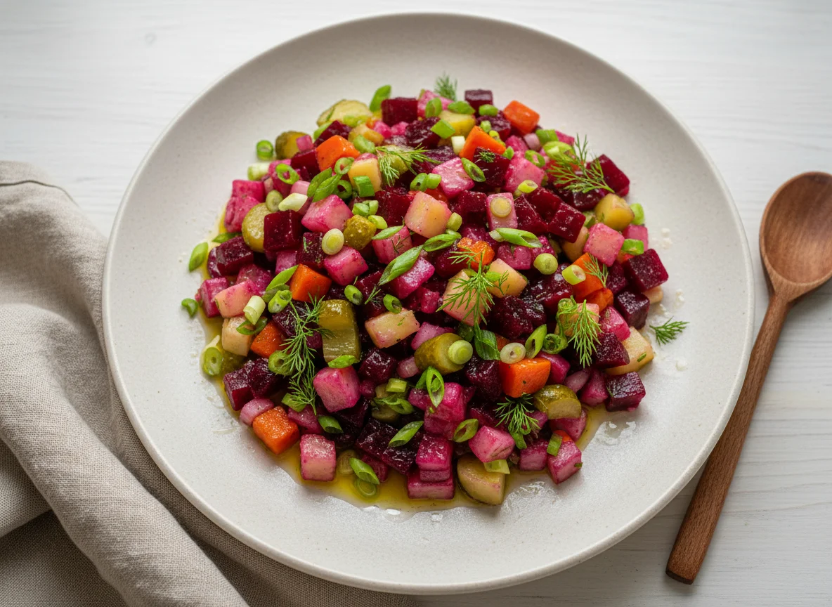 Винегрет (салат из свеклы) photo