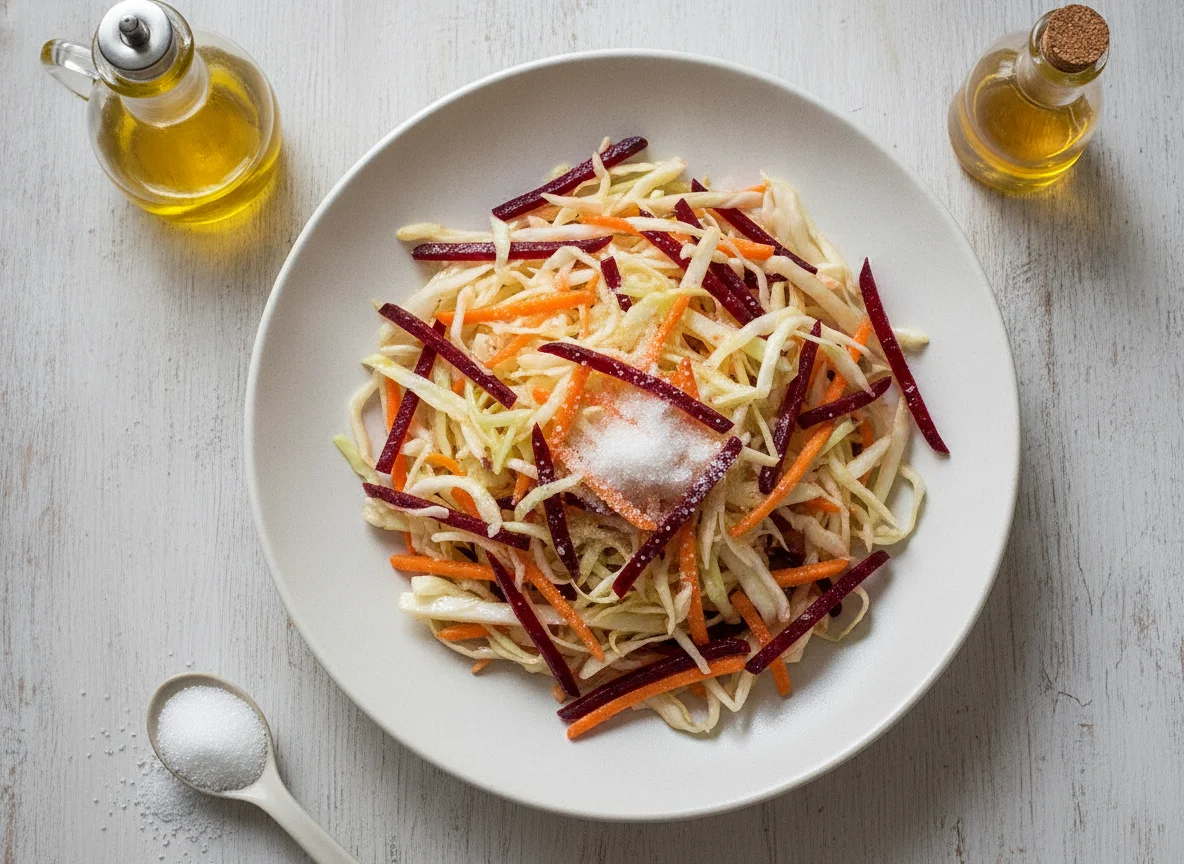 Витаминный салат с капустой и свеклой photo