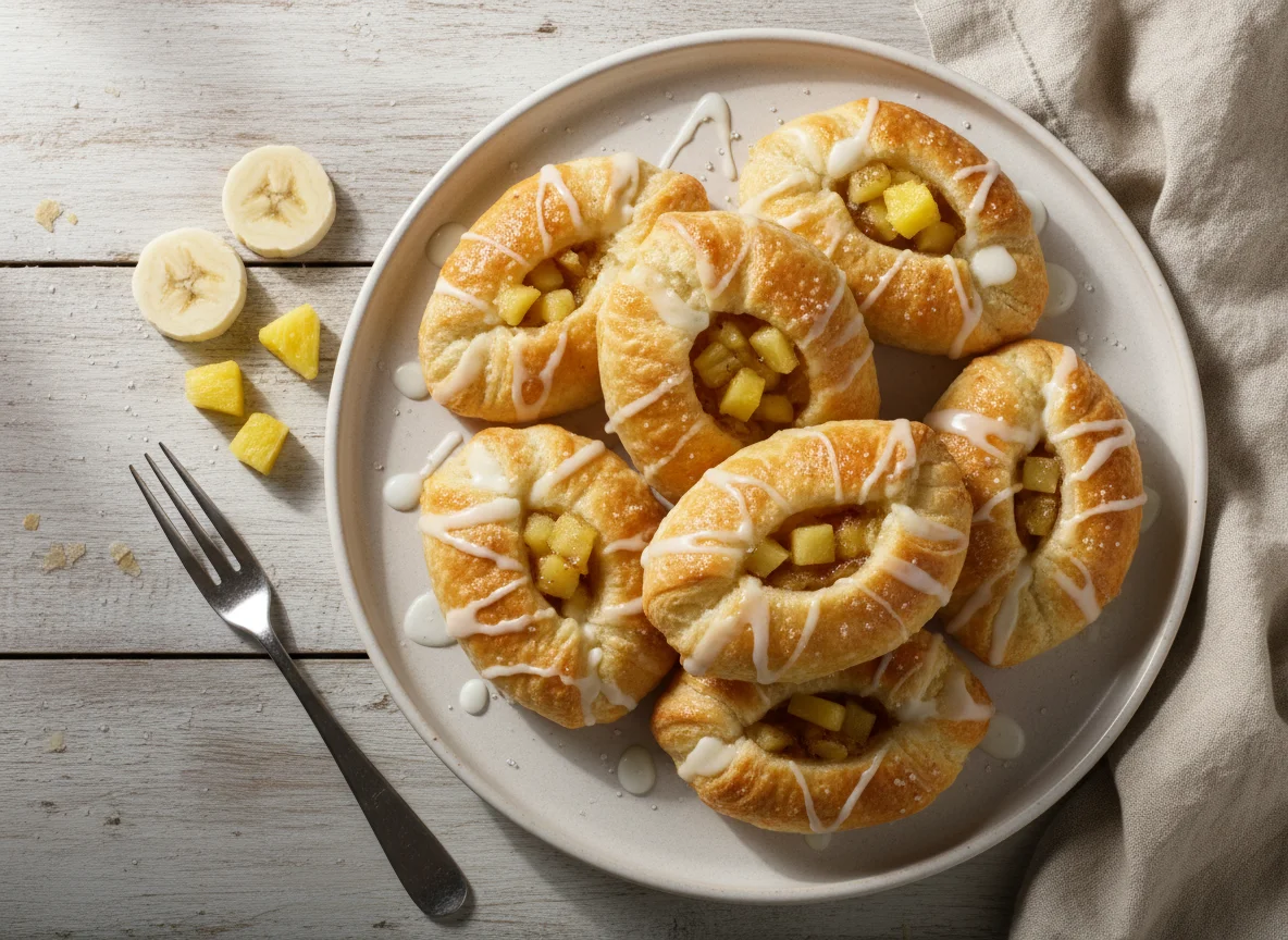 Волшебные кармашки с бананом и ананасом photo