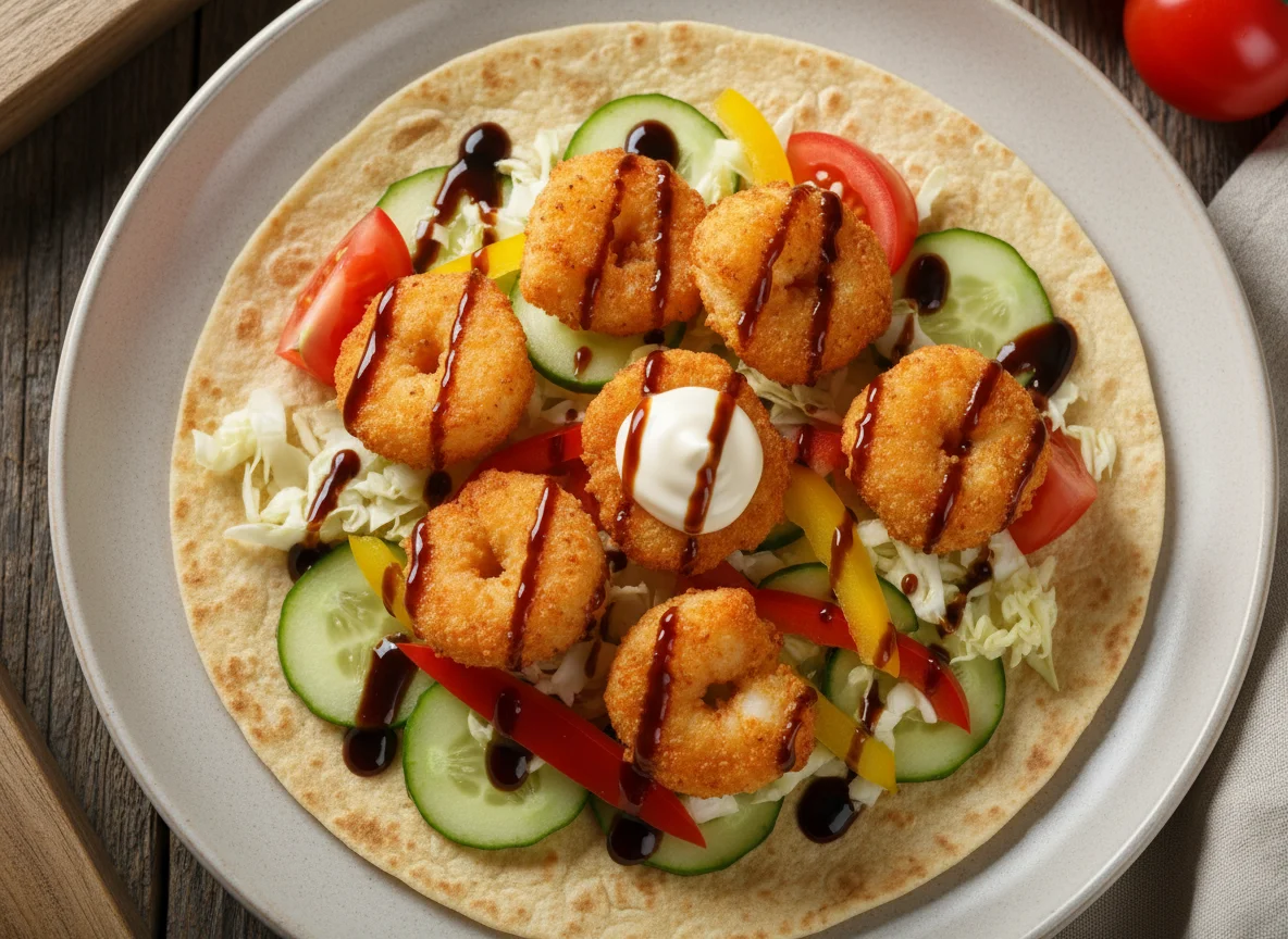 Закуска с креветками photo