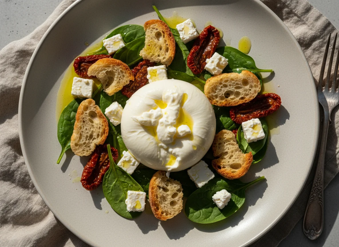 Закуска с сыром и гренками photo