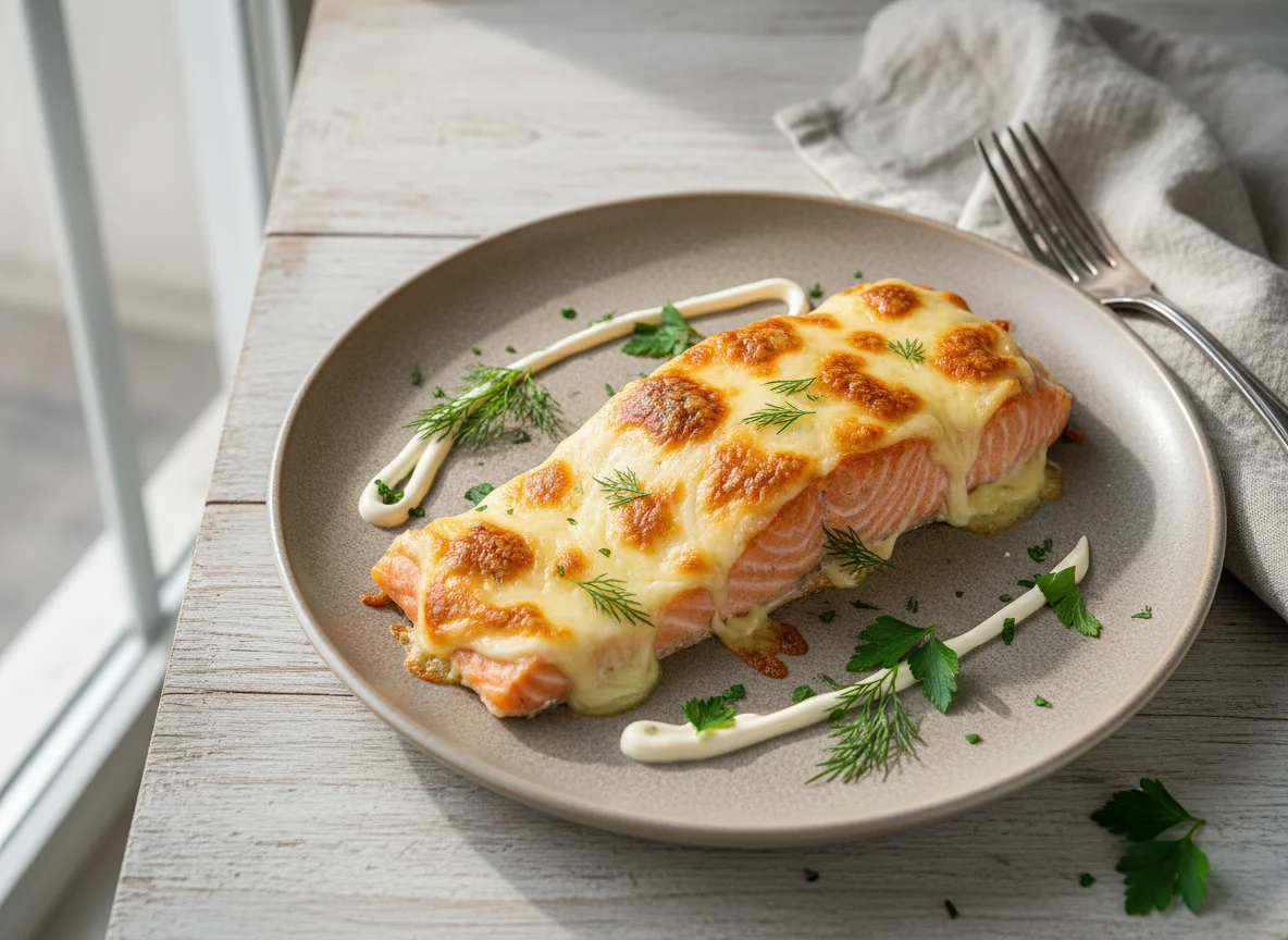 Запеченная горбуша под сыром photo