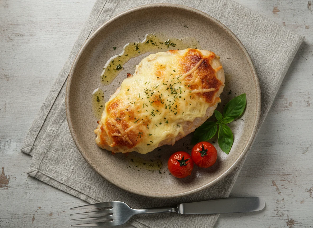Запеченное куриное филе с сыром photo