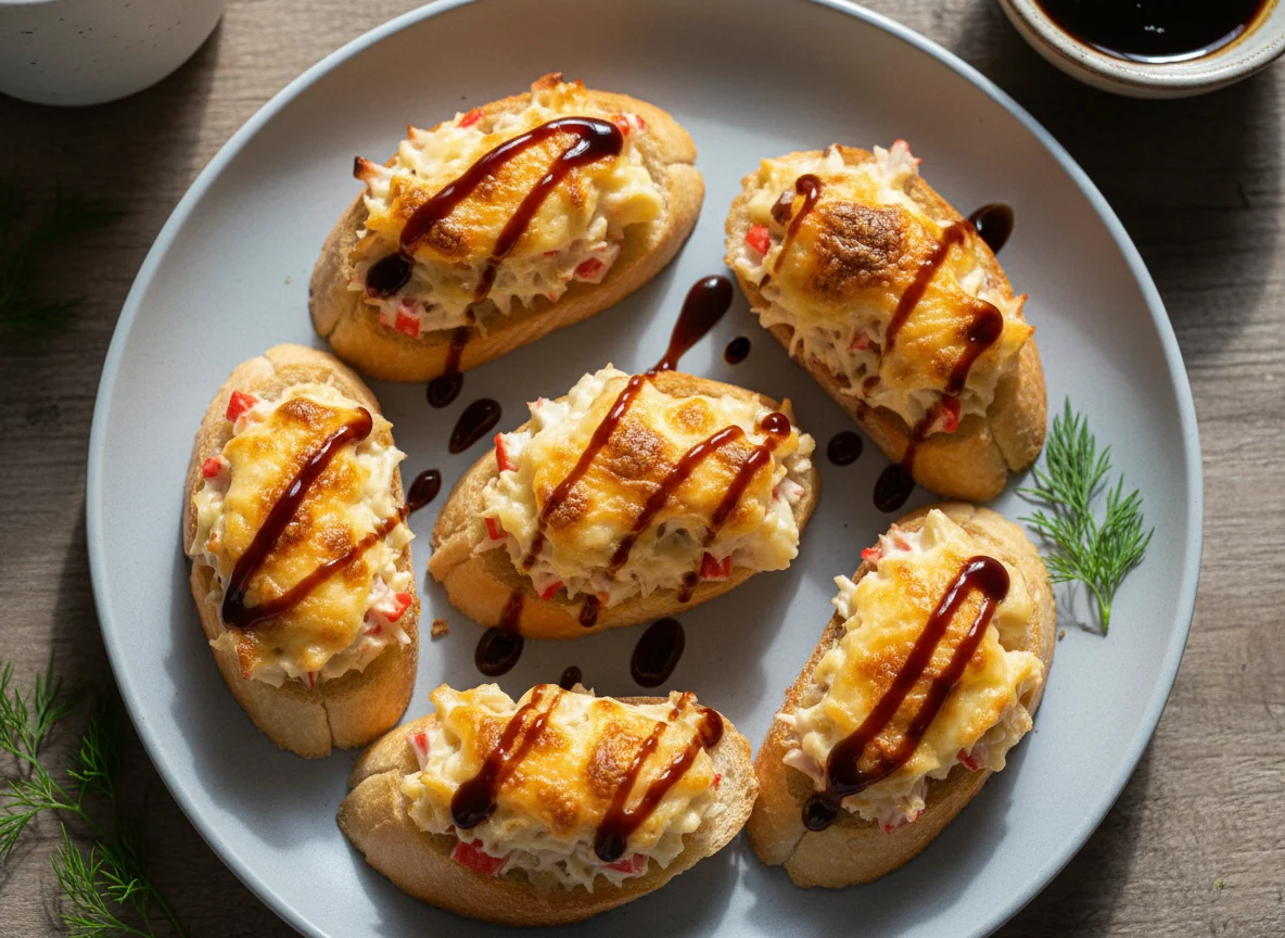 Запеченные суши-канапе photo