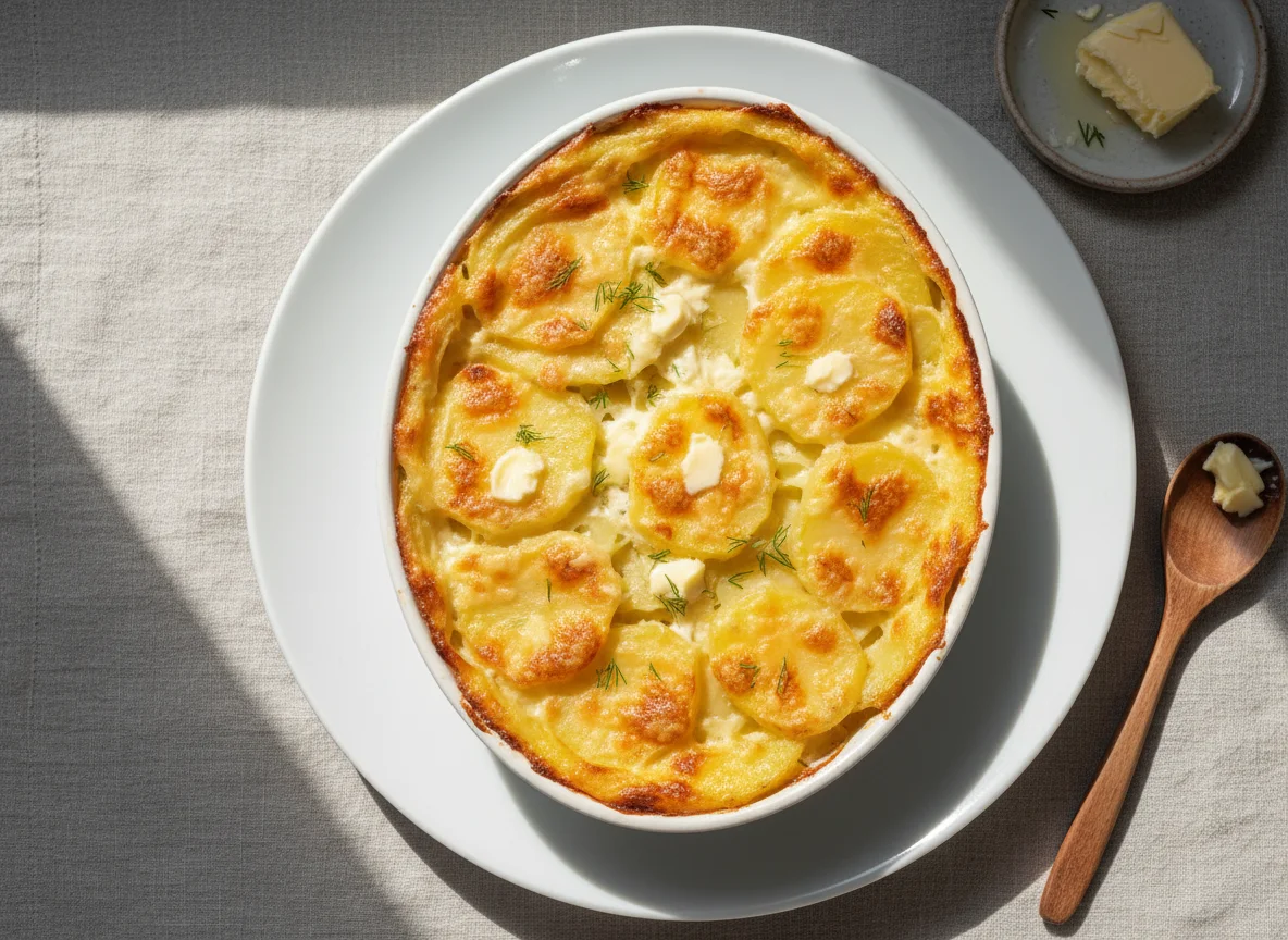 Запеканка из картофеля с сыром photo