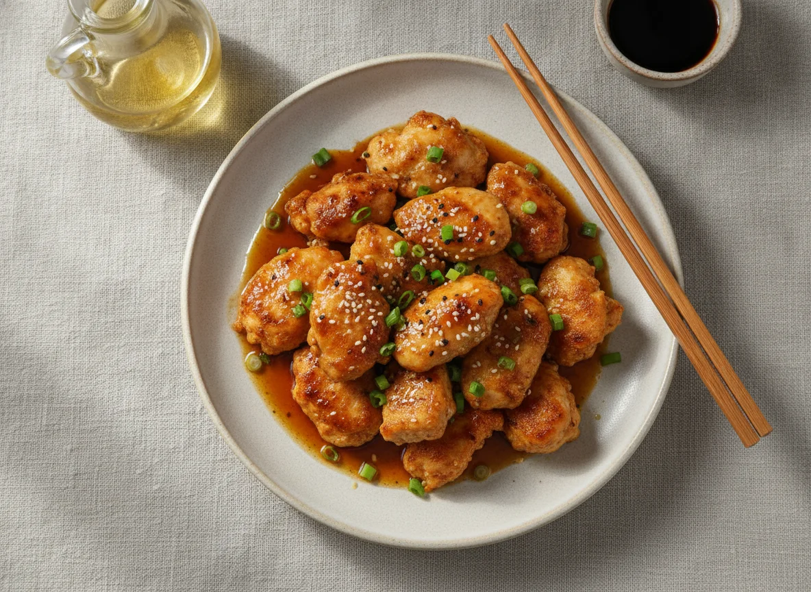 Жареная курица в соусе photo