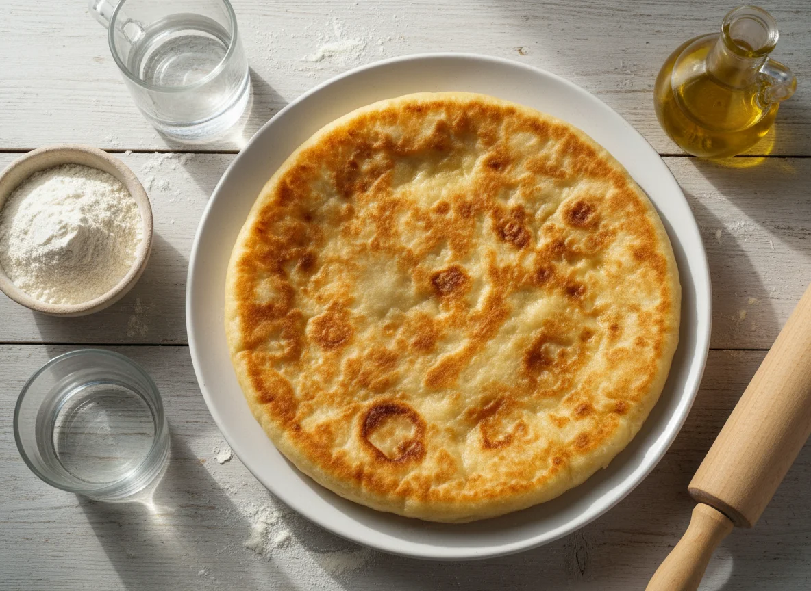 Жареная лепешка photo