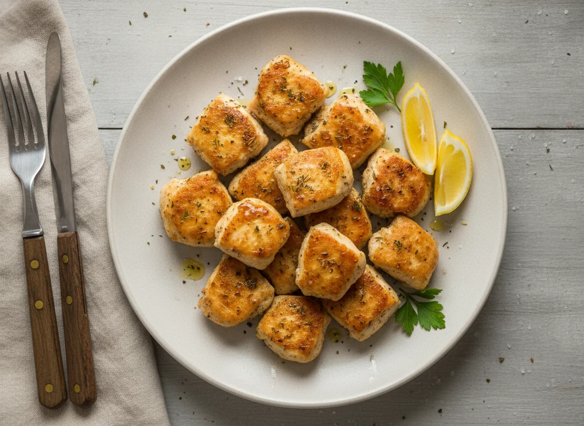Жареное куриное филе кусочками photo