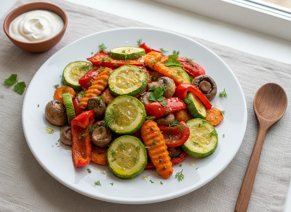 Жареные овощи photo