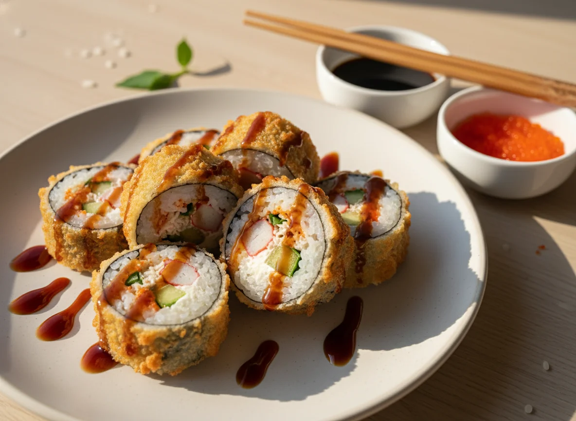 Жареные роллы (Темпура роллы) photo