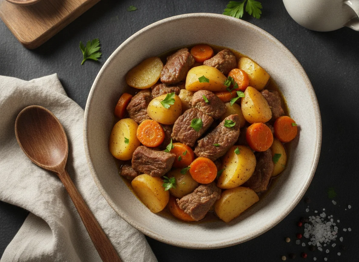 Жаркое по-домашнему с говядиной и овощами photo