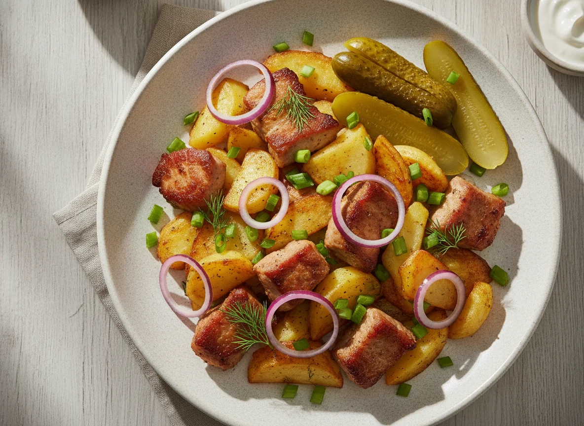 Жаркое с мясом и картофелем photo