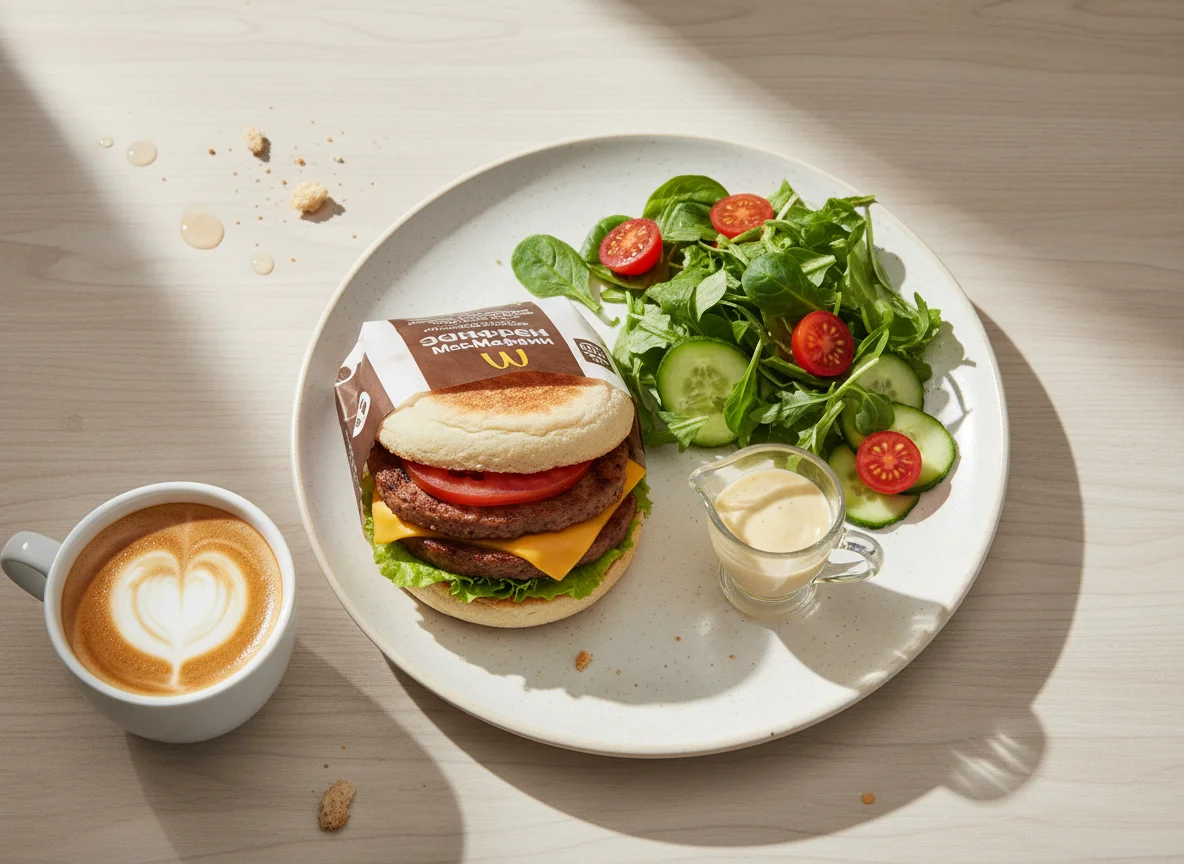 Завтрак из МакДональдса photo