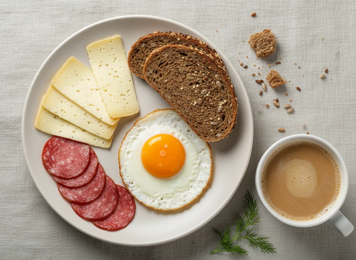 Завтрак с кофе photo