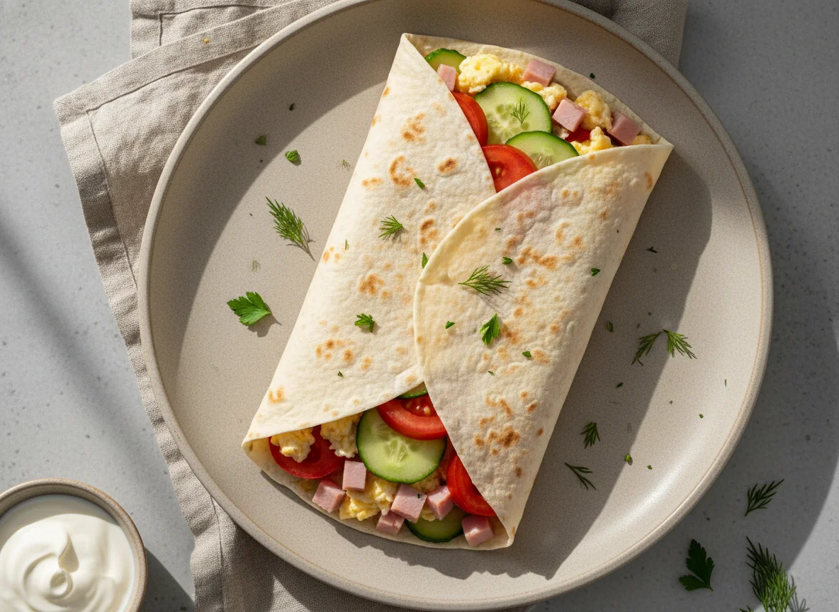 Завтрак в лаваше photo