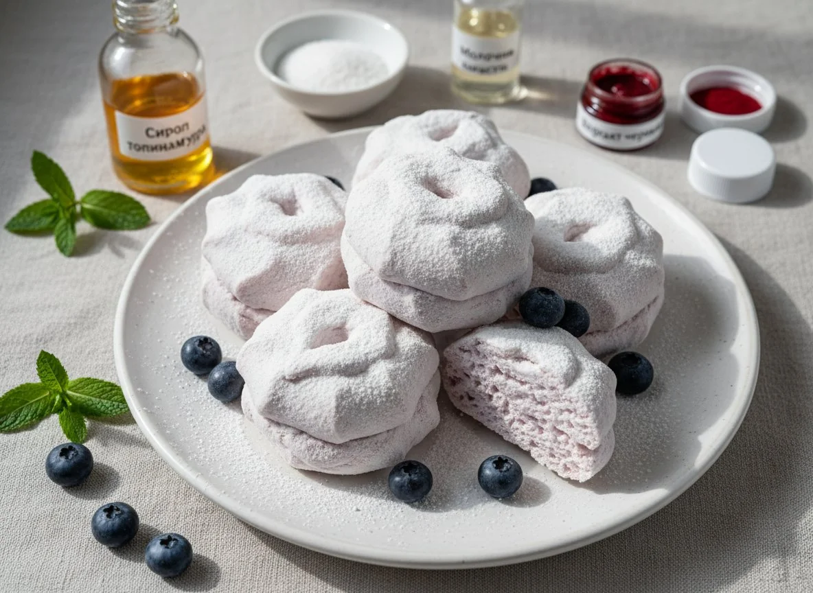 Зефир с черникой photo