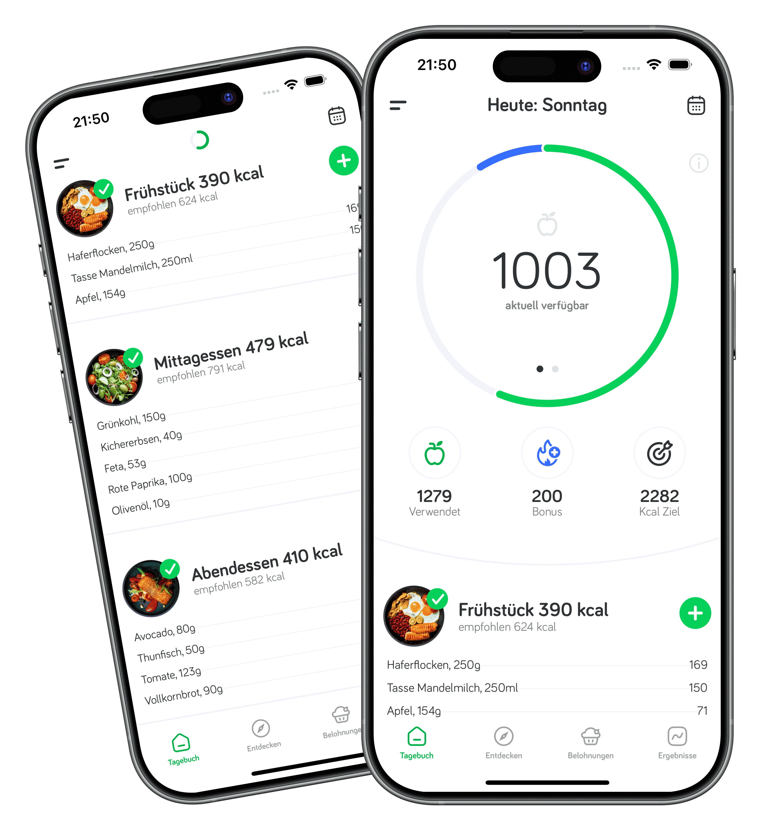 Arise App Calorie Counter Dashboard