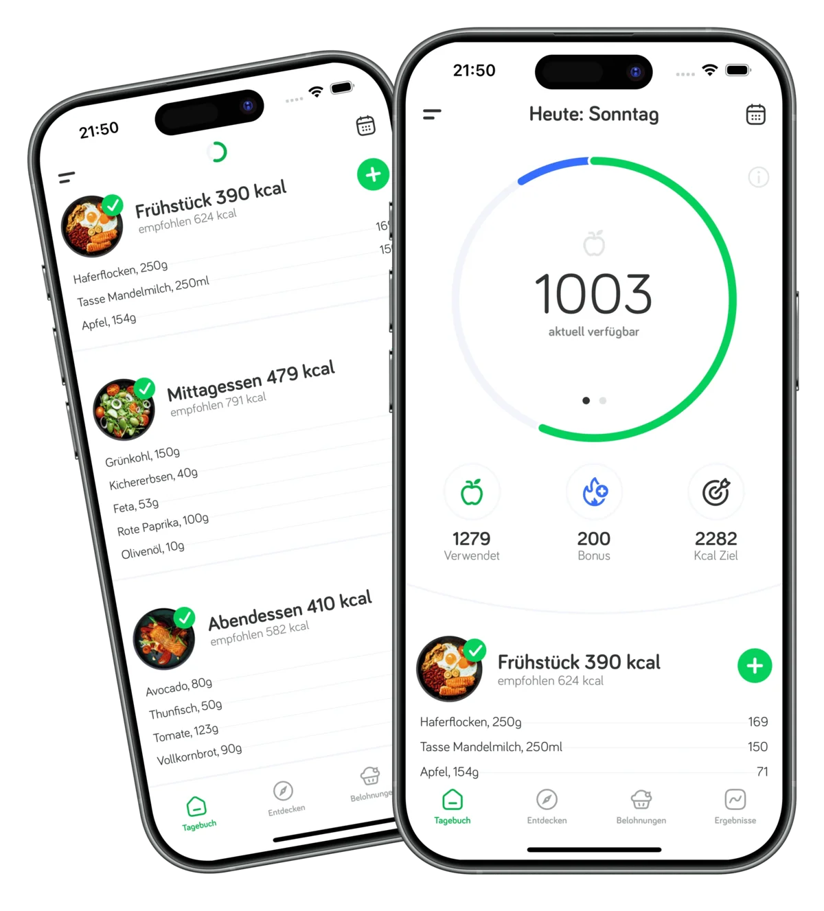 Arise App Calorie Counter Dashboard